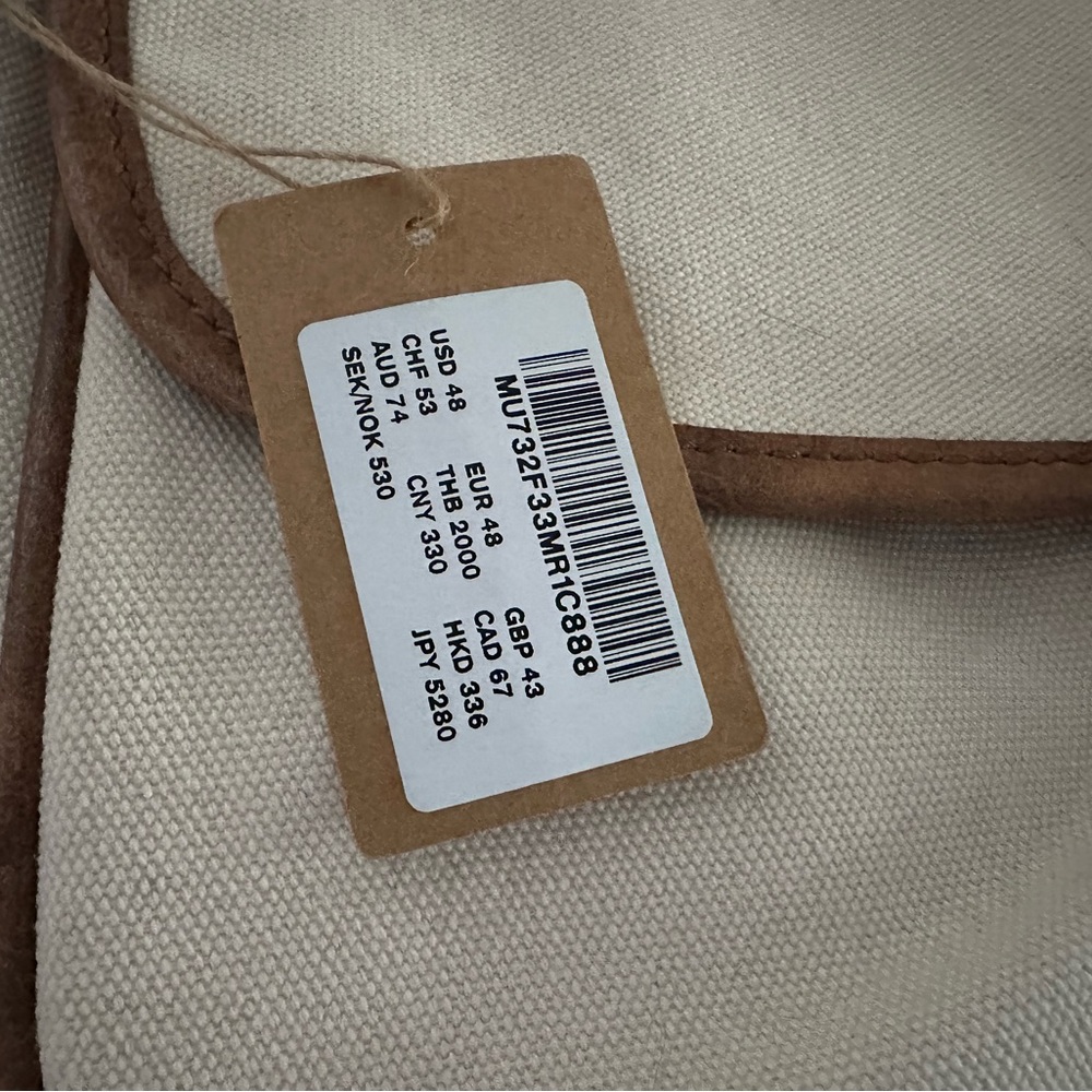 Brandy Melville Beige and Tan Crossbody Tote - Picture 3 of 3